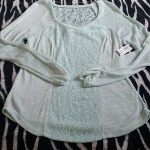 Teal long sleeve shirt